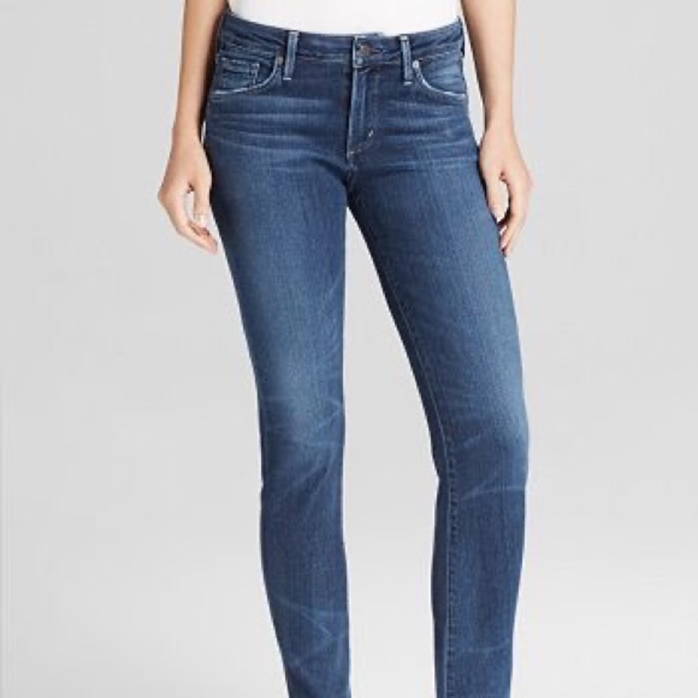 NWOT Citizens of Humanity Arielle mid rise skinny Jeans; Size 24 99% cotton
